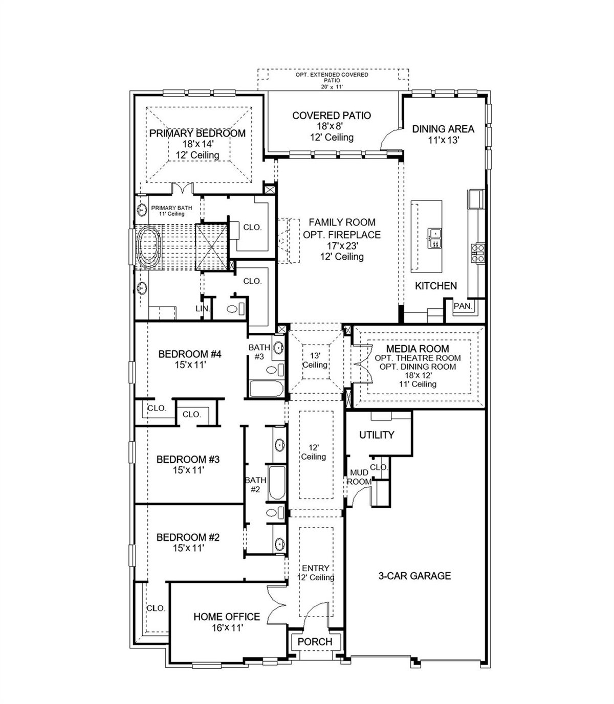 Living area at 325  Royal Fern Rd - 4 bed 3 bath home