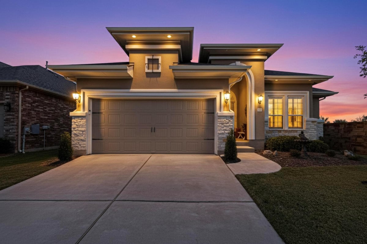 View 3264 Veneto WAY in Vizcaya Ph 1 Sub 3264 Veneto WAY - front exterior - Luxury home in Vizcaya Ph 1 Sub, Round Rock, TX