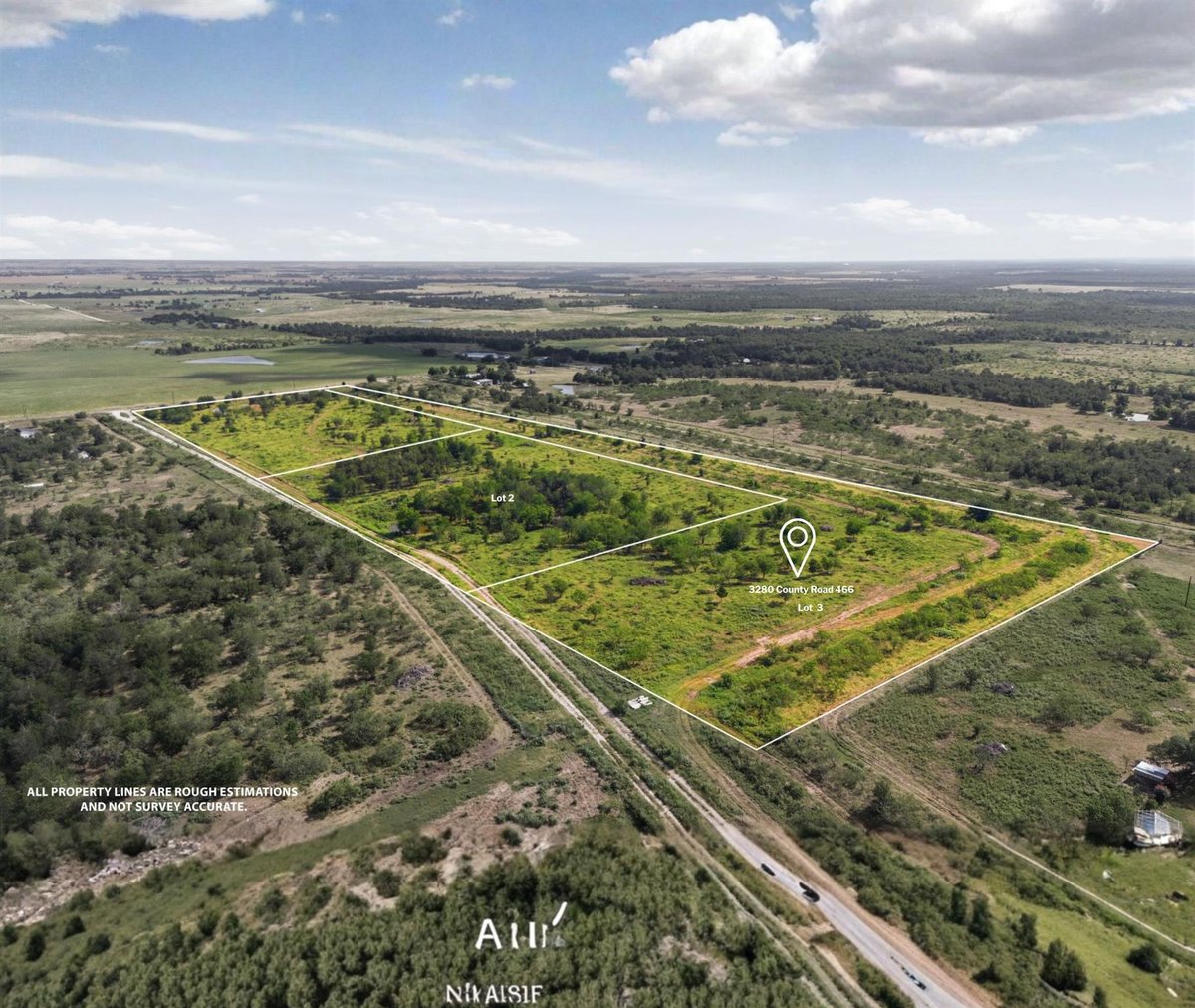 View 3280 County Road 466 in Graves 3280 County Road 466 - front exterior - Luxury lot in Graves, Elgin, TX