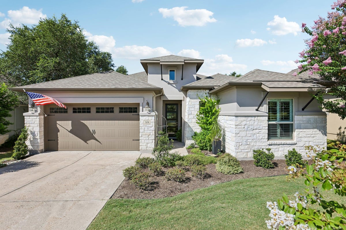 View 329 Mendocino LN in Belterra Sec 15 329 Mendocino LN - front exterior - Luxury home in Belterra Sec 15, Austin, TX