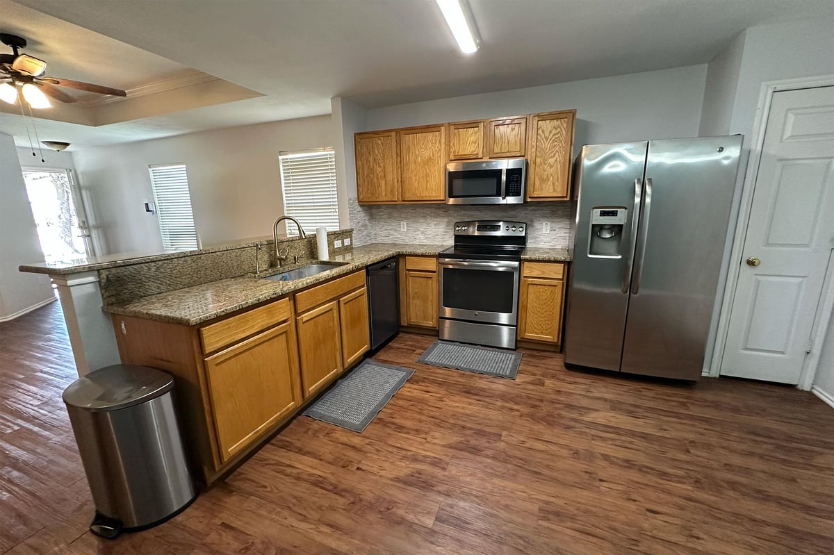 Living area at 3309 Crownover St - 3 bed 2 bath home