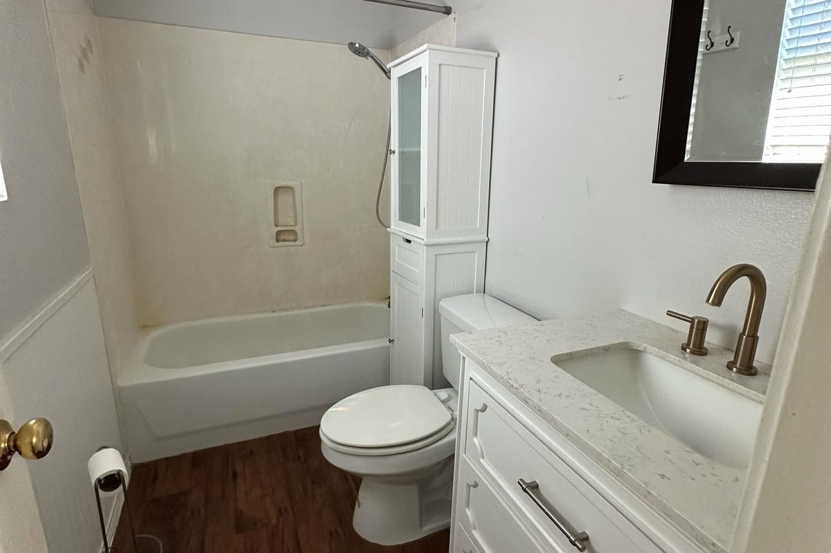 Bathroom at 3309 Crownover St - 3 bed 2 bath home
