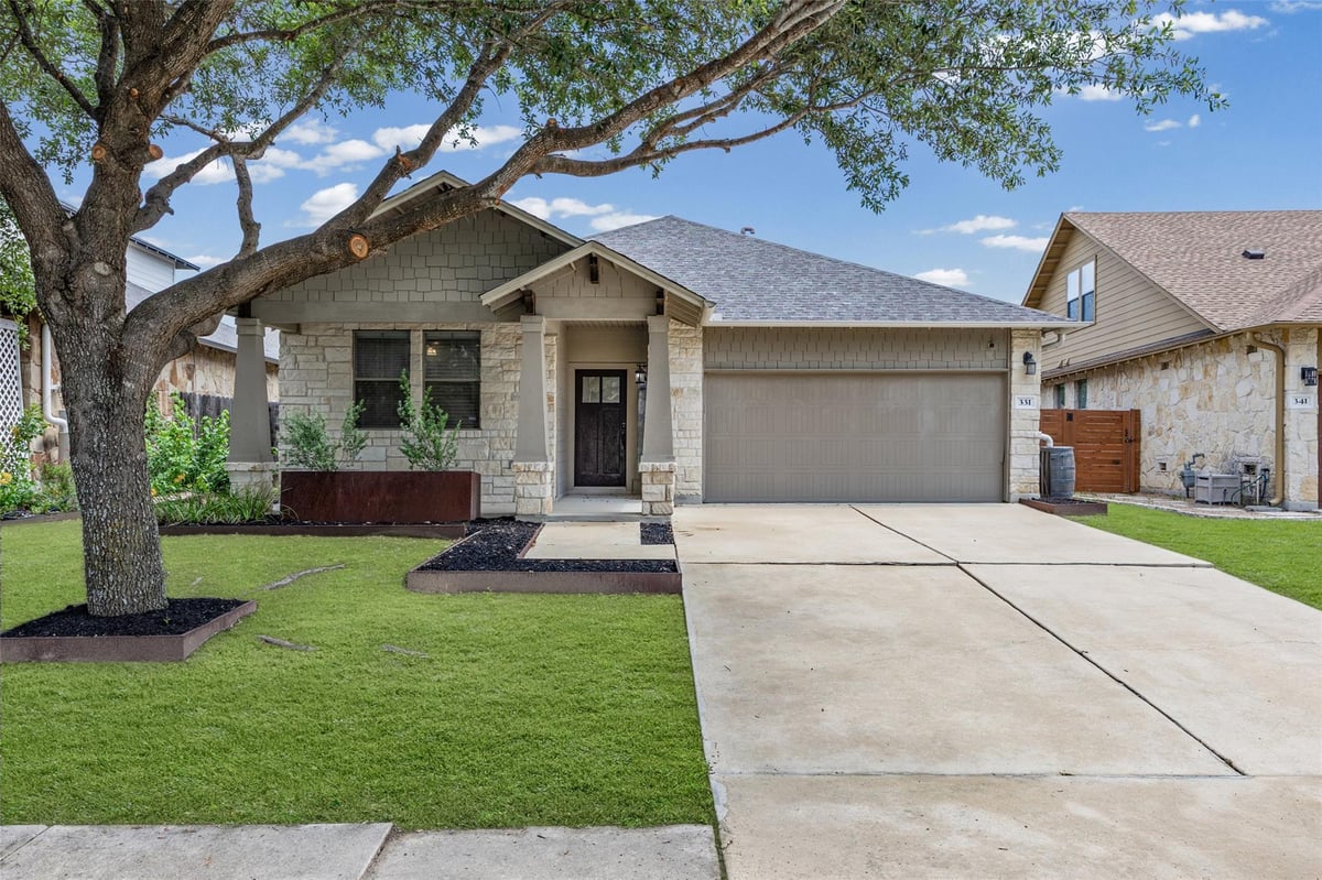 View 331 Rosemary HOLW in Elm Grove Sec One 331 Rosemary HOLW - front exterior - Luxury home in Elm Grove Sec One, Buda, TX