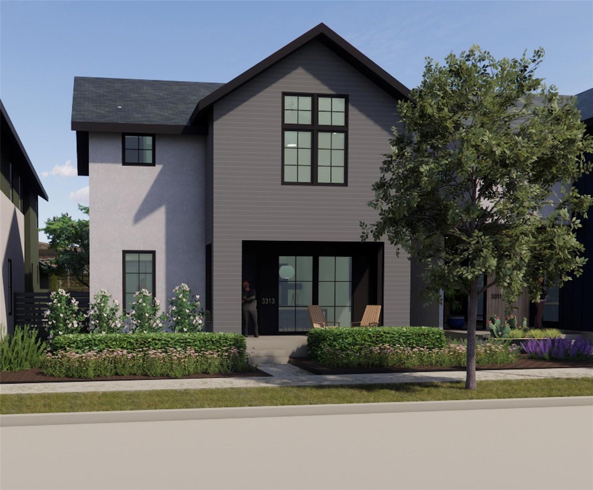 View 3313 McCurdy St in Mueller Sec Vii-C Sub Amd 3313 McCurdy St - front exterior - Luxury home in Mueller Sec Vii-C Sub Amd, Austin, TX