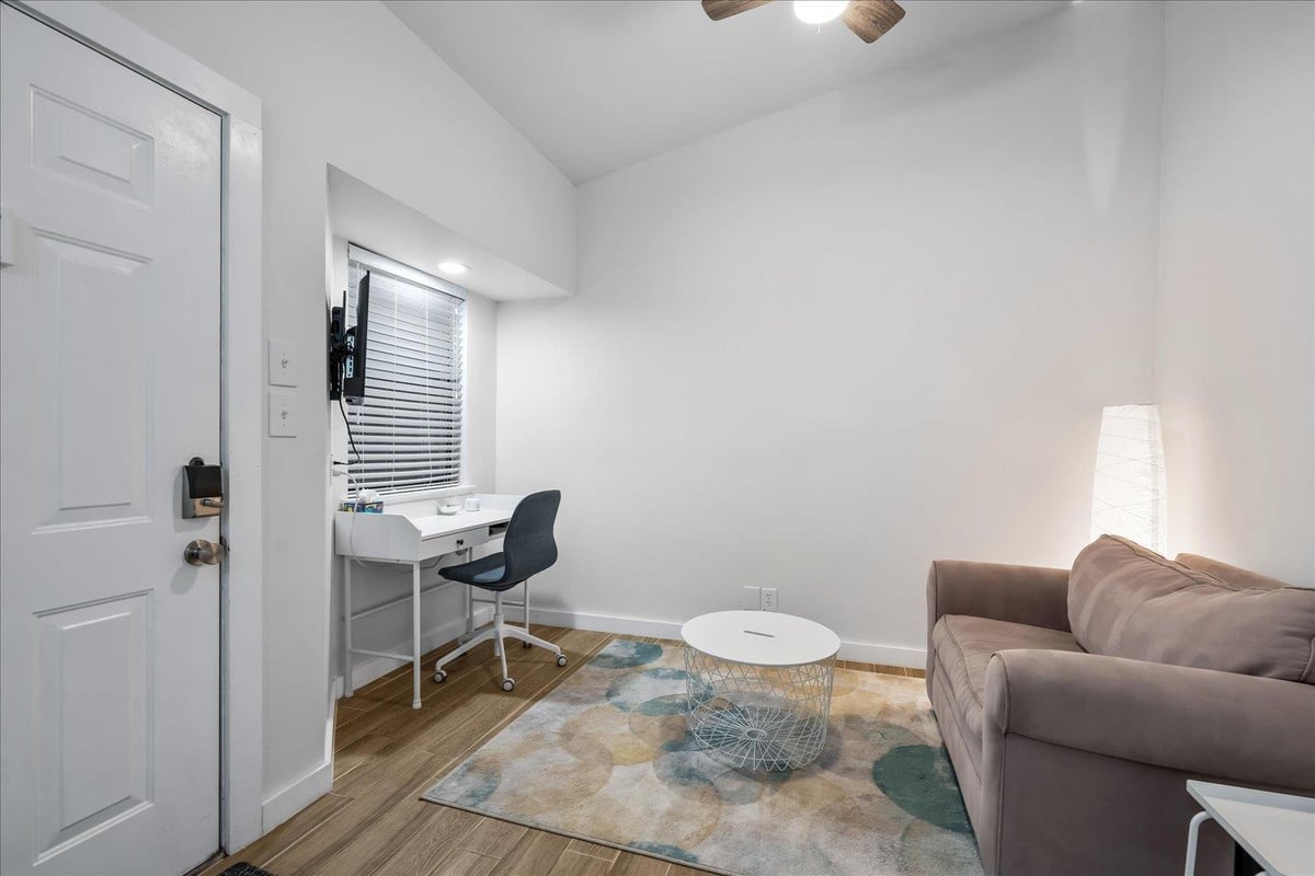 Primary bedroom at 3316 Guadalupe St Unit #310 - 1 bed 1 bath home