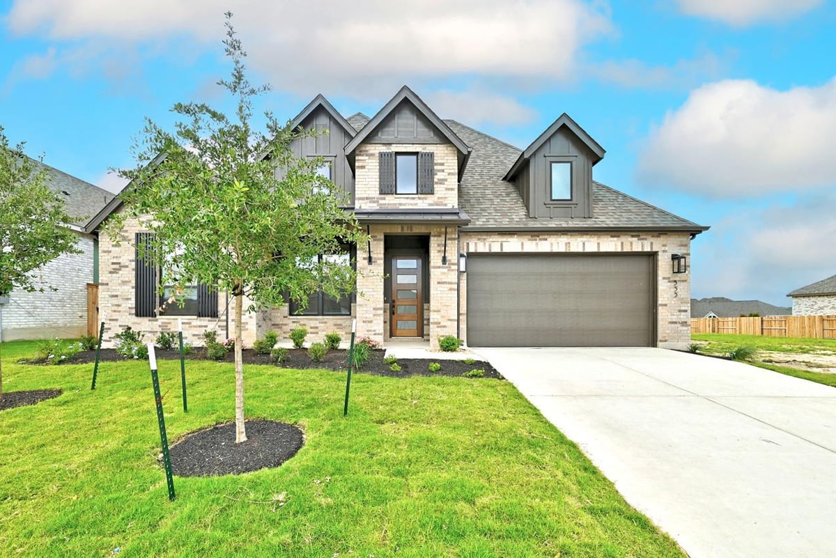 View 333 Tumbling Creek RUN in 6 Creeks at Waterridge 333 Tumbling Creek RUN - front exterior - Luxury home in 6 Creeks at Waterridge, Kyle, TX