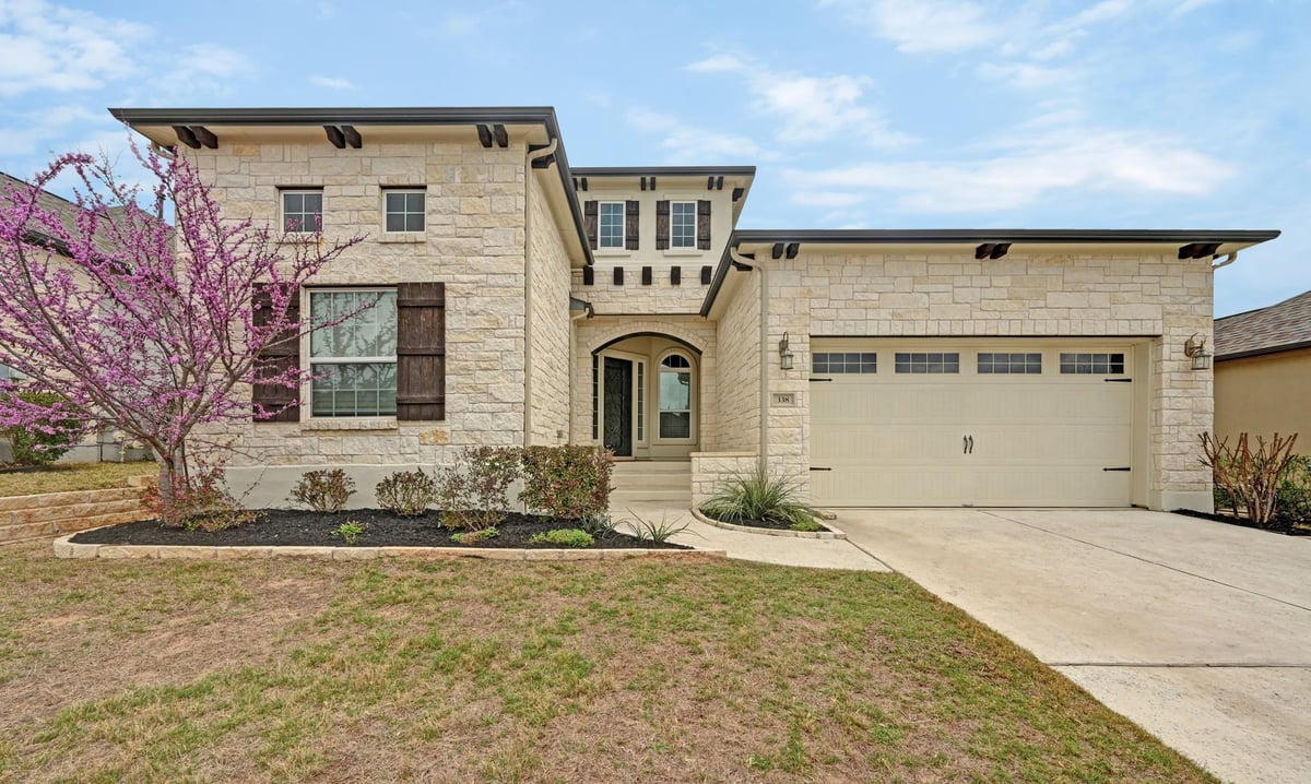 View 338 Mendocino LN in Belterra Sec 15 338 Mendocino LN - front exterior - Luxury home in Belterra Sec 15, Austin, TX