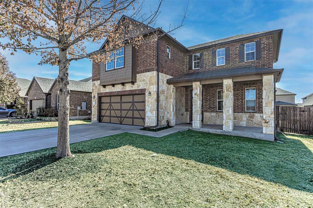View 339 Alamosa Dr in La Conterra 339 Alamosa Dr - front exterior - Luxury home in La Conterra, Georgetown, TX