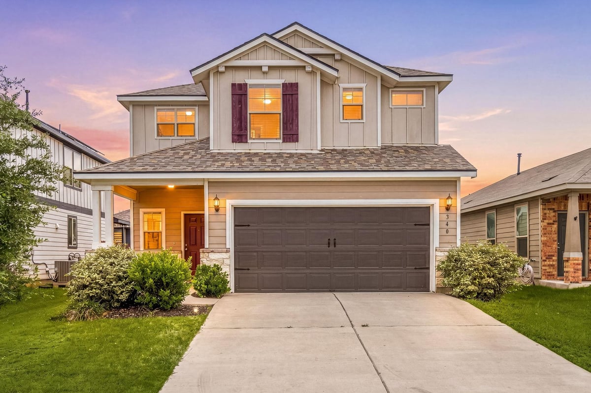 340 Harper LN - front exterior - Luxury home in Carlson Place, Georgetown, TX