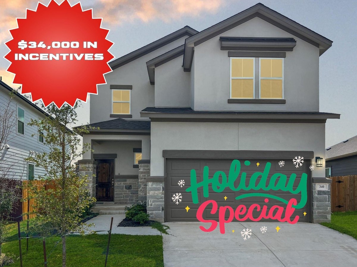 340 Stellar Wind Dr - front exterior - Luxury home in Omega Ranch Ph 2 North, Georgetown, TX