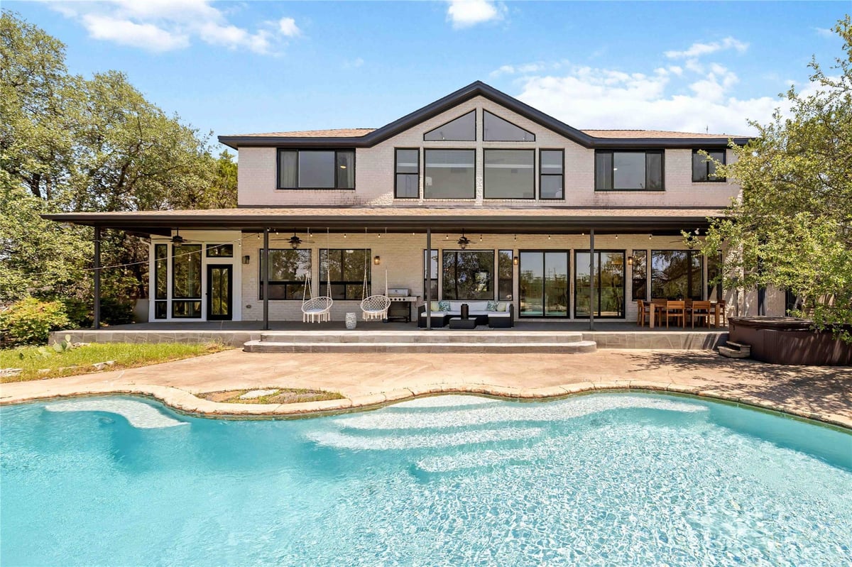 3400 Serene Hills CT - front exterior - Luxury home in Majestic Hills Ranchettes, Austin, TX