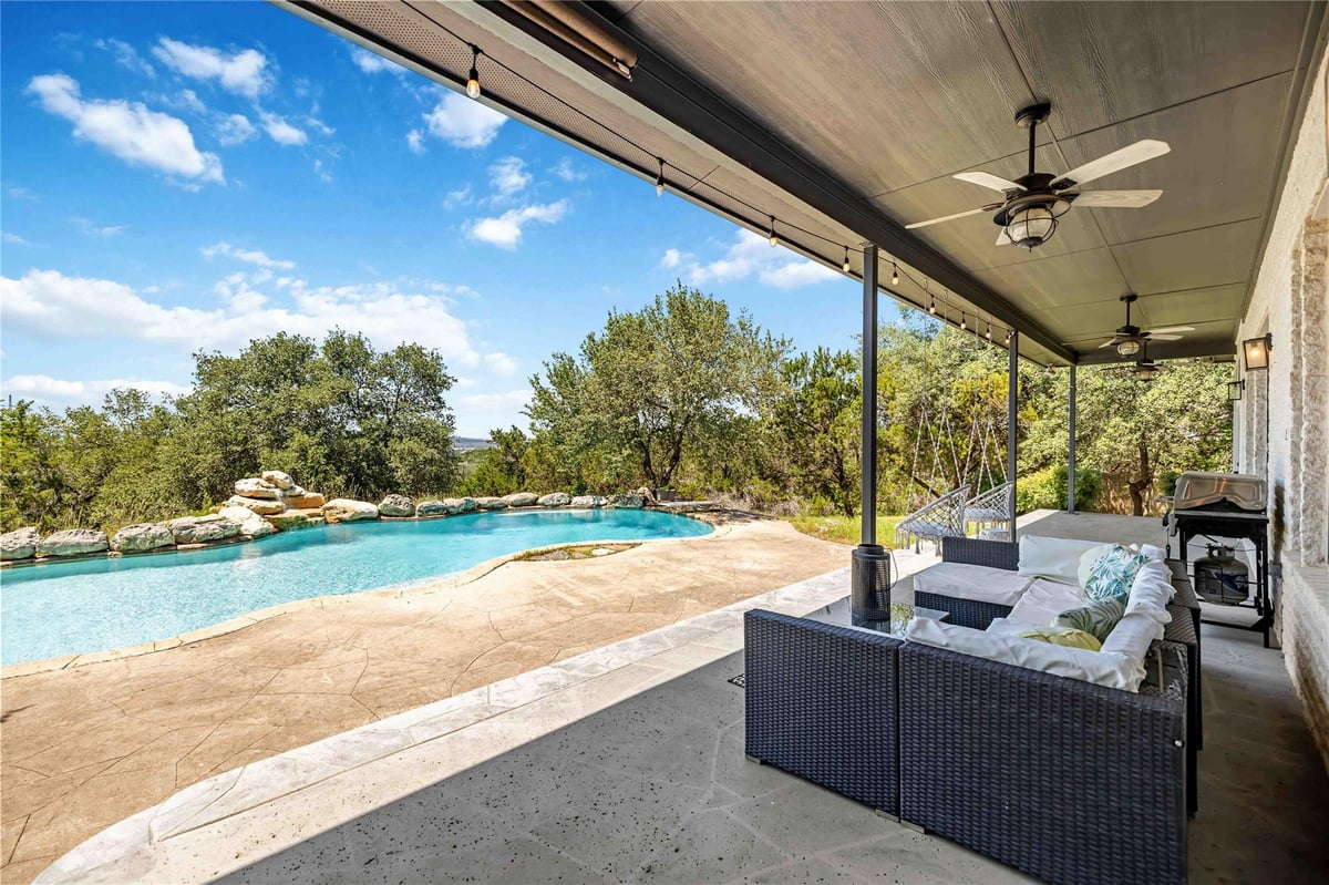 View 3400 Serene Hills CT in Majestic Hills Ranchettes 3400 Serene Hills CT - front exterior - Luxury home in Majestic Hills Ranchettes, Austin, TX