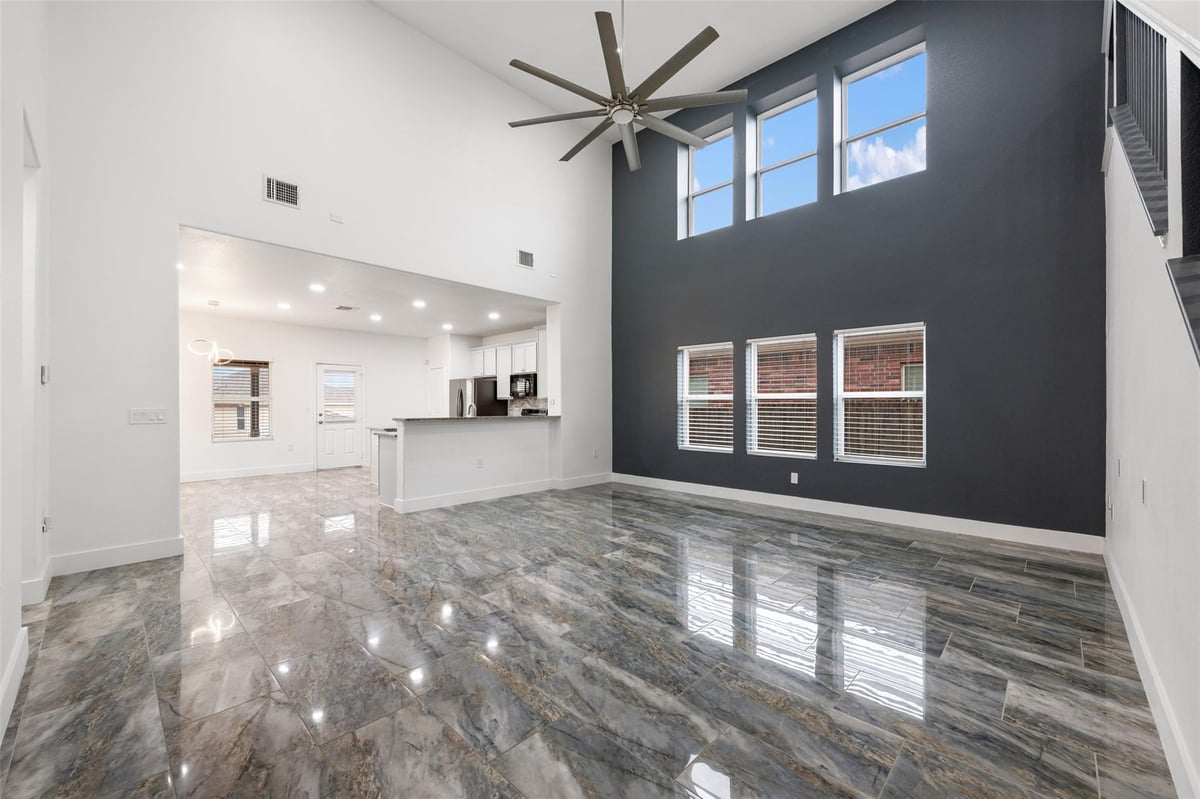 Living area at 3400 Stephans St - 4 bed 2 bath home