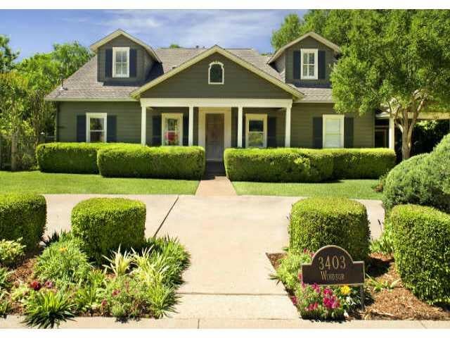 3403 Windsor RD - front exterior - Luxury home in Tarry Town 04, Austin, TX