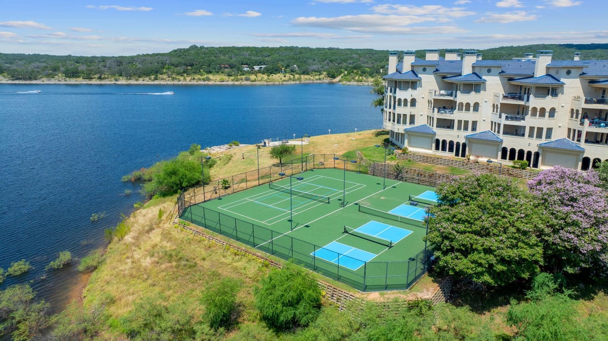 View 3404 American DR Unit #2108 in Island On Lake Travis Condomin 3404 American DR Unit #2108 - front exterior - Luxury home in Island On Lake Travis Condomin, Lago Vista, TX