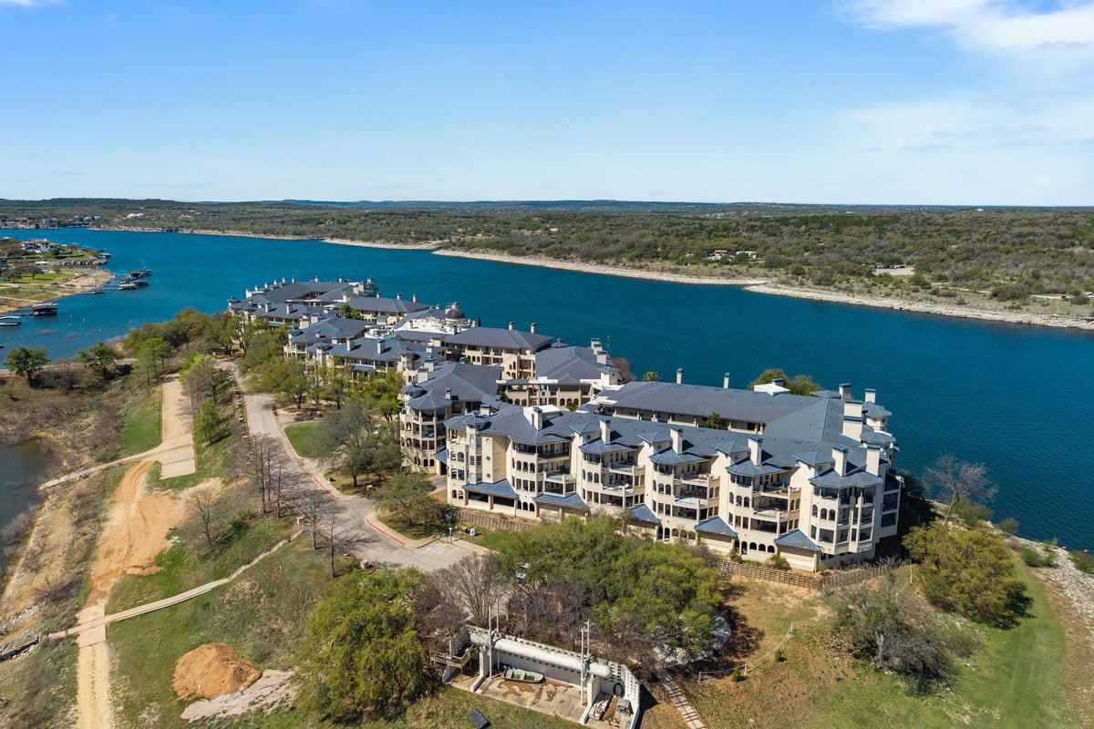 View 3404 American Dr Unit #2205 in Island On Lake Travis Condomin 3404 American Dr Unit #2205 - front exterior - Luxury home in Island On Lake Travis Condomin, Lago Vista, TX