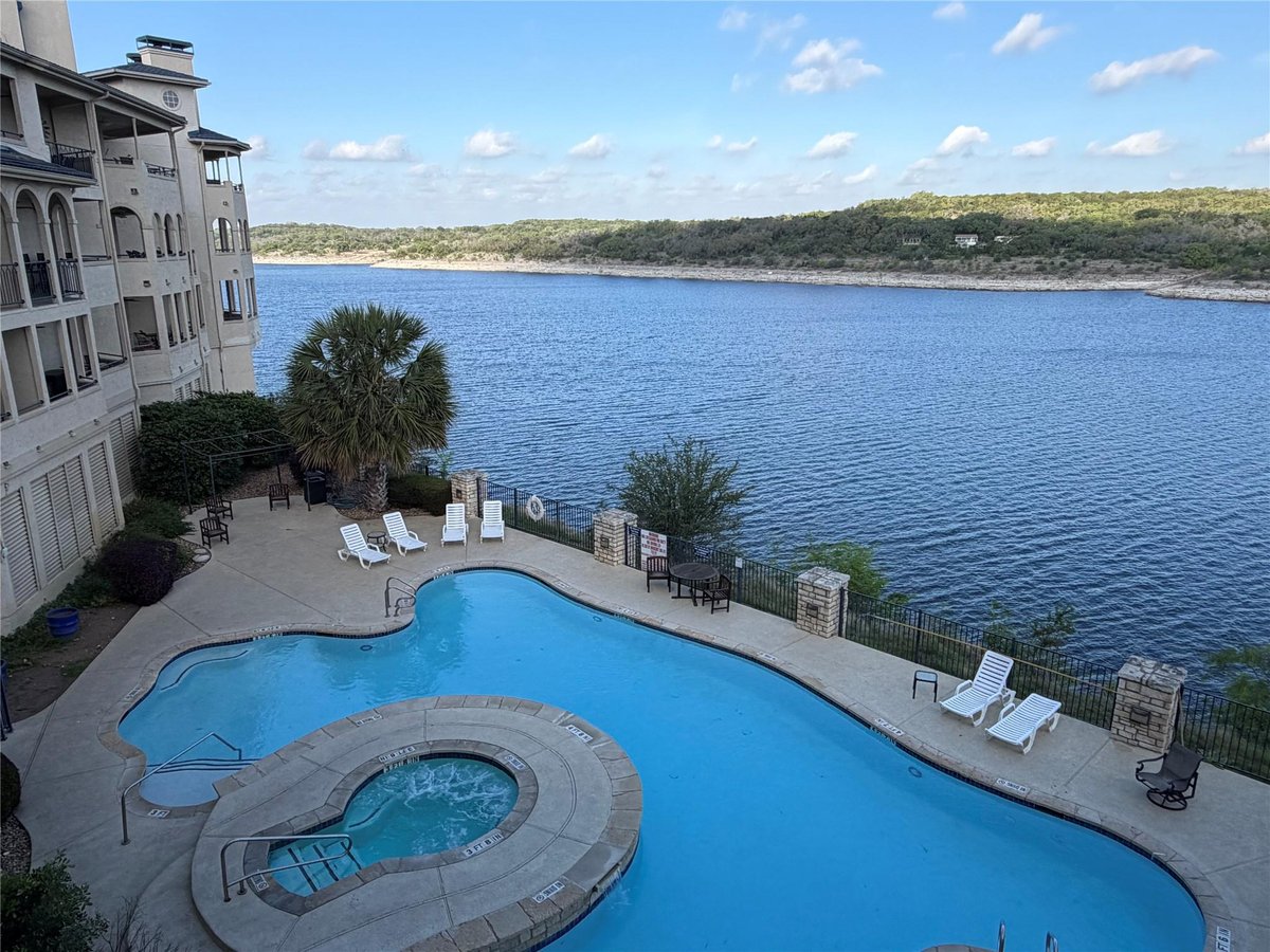 View 3404 American DR Unit #3202 in Island On Lake Travis Condomin 3404 American DR Unit #3202 - front exterior - Luxury home in Island On Lake Travis Condomin, Lago Vista, TX