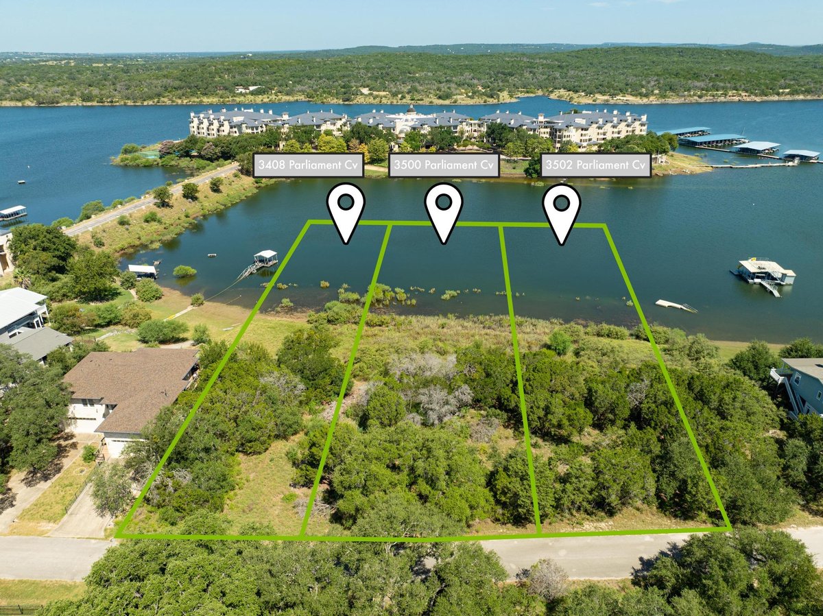 View 3408 Parliament CV in Highland Lake Estates Sec 23 3408 Parliament CV - property photo 1 - Luxury lot in Highland Lake Estates Sec 23, Lago Vista, TX