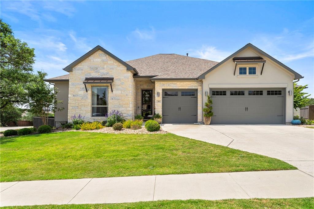 View 341 Bitterroot Ln in Belterra 341 Bitterroot Ln - front exterior - Luxury home in Belterra, Austin, TX