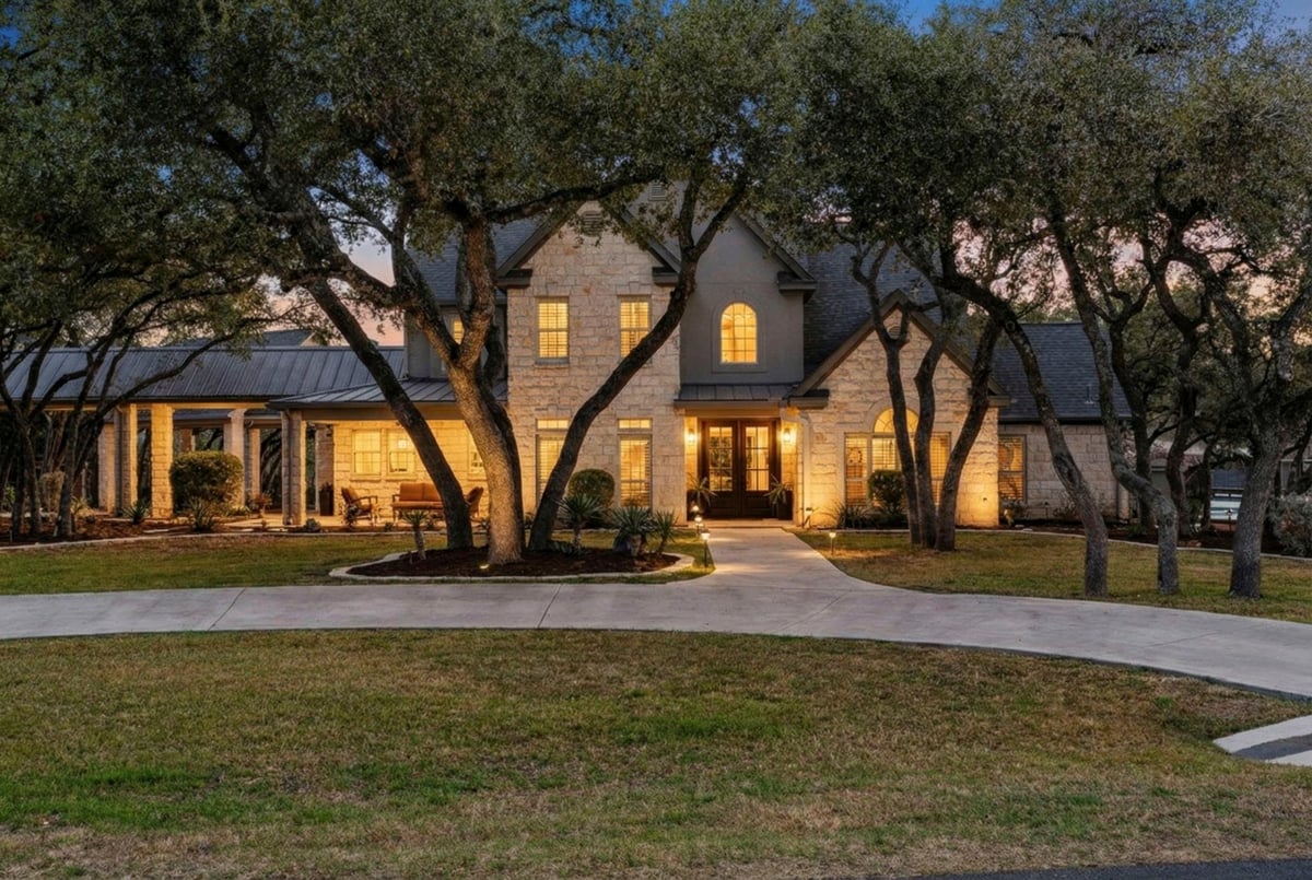 View 3412 Serene Hills CT in Majestic Hills Ranchettes 3412 Serene Hills CT - front exterior - Luxury home in Majestic Hills Ranchettes, Austin, TX