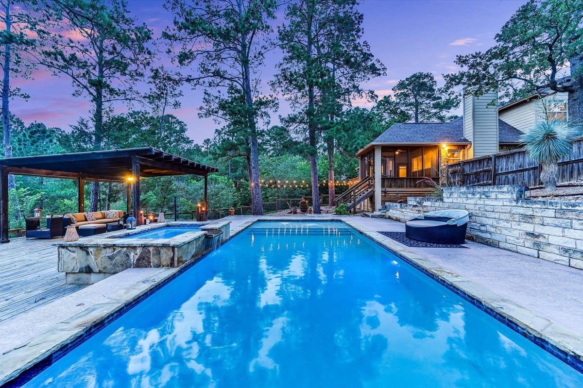 View 344 Tahitian DR in Tahitian Village, 344 Tahitian DR - front exterior - Luxury home in Tahitian Village,, Bastrop, TX