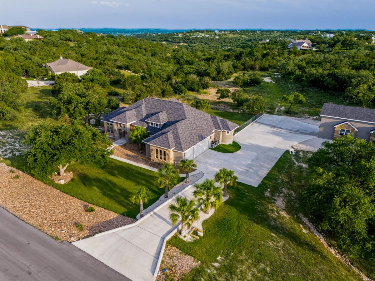 View 346 Blackbird Dr in Mystic Shores 7 346 Blackbird Dr - front exterior - Luxury home in Mystic Shores 7, Spring Branch, TX