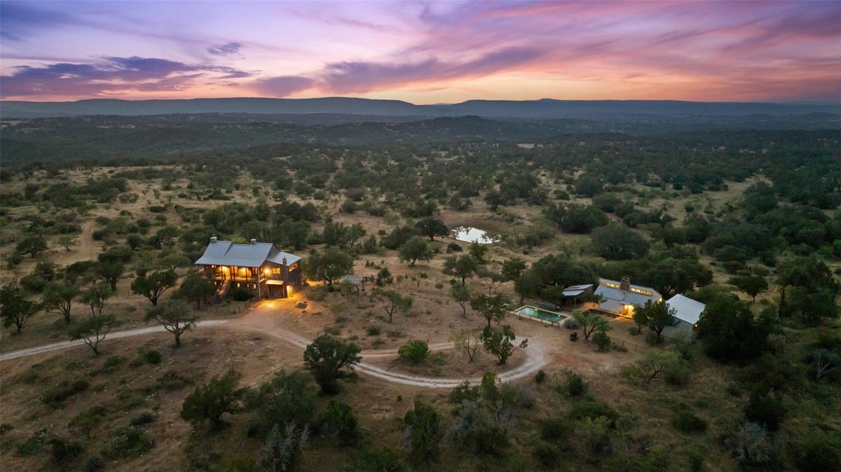 View 3503 Althaus-Davis Rd 3503 Althaus-Davis Rd - aerial view with 3503 Althaus-Davis Rd in Fredericksburg - Luxury home in Fredericksburg, TX