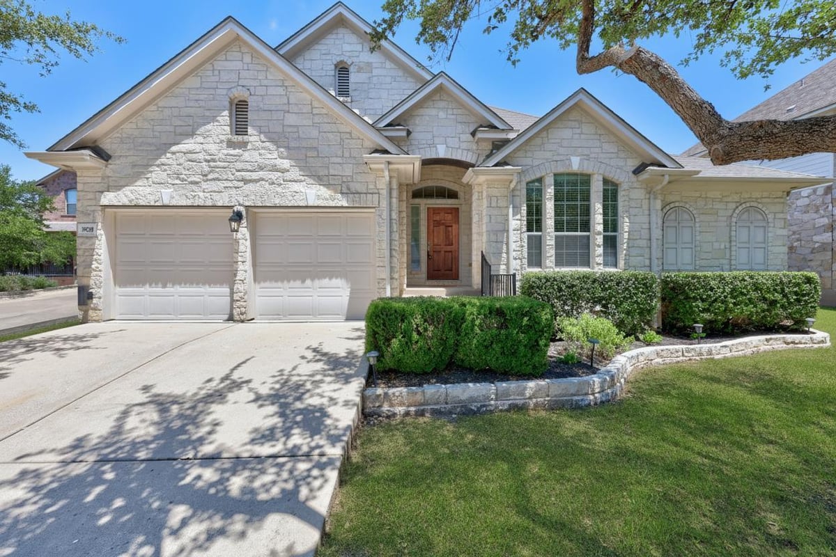 View 3509 Twin Branch DR in RANCH AT BRUSHY CREEK SEC 2A (AMD) 3509 Twin Branch DR - front exterior - Luxury home in RANCH AT BRUSHY CREEK SEC 2A (AMD), Cedar Park, TX