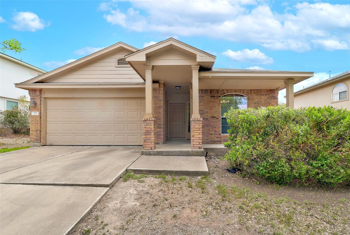 View 351 Covent Dr in Kensington Trails Sec 2 351 Covent Dr - front exterior - Luxury home in Kensington Trails Sec 2, Kyle, TX