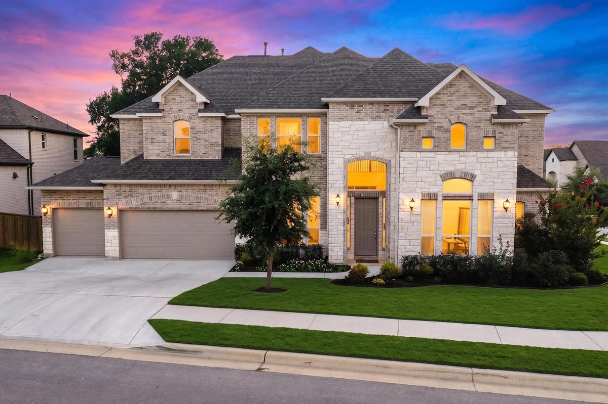 View 351 Pigeon River RD in 6 Creeks Ph 1 Sec 8A 351 Pigeon River RD - front exterior - Luxury home in 6 Creeks Ph 1 Sec 8A, Kyle, TX