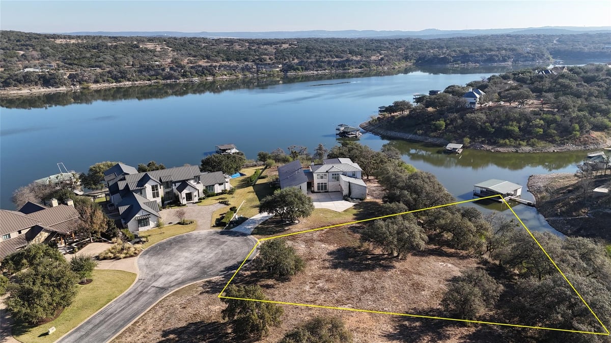 View 3517 Kahala Sunset Dr in Lakecliff On Lake Travis Sec 6 3517 Kahala Sunset Dr - front exterior - Luxury lot in Lakecliff On Lake Travis Sec 6, Spicewood, TX