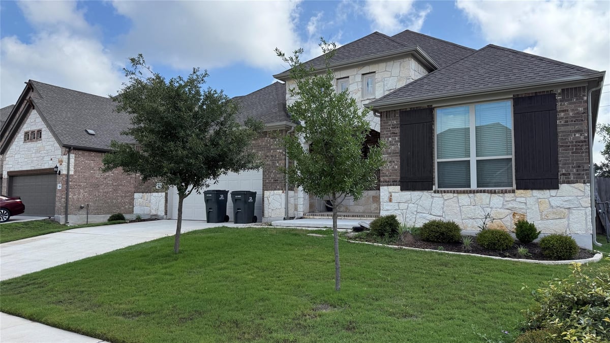 View 352 Olympic Park DR in Paramount 352 Olympic Park DR - front exterior - Luxury home in Paramount, Kyle, TX