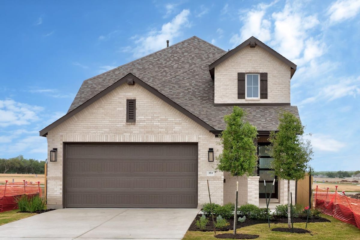 View 353 Blue Summit Bnd in Santa Rita Ranch 353 Blue Summit Bnd - front exterior - Luxury home in Santa Rita Ranch, Liberty Hill, TX