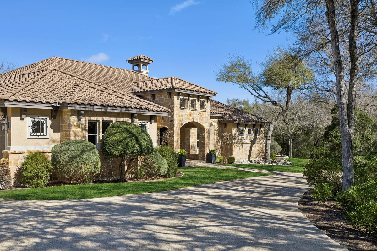 View 358 Mariposa LOOP in Riverforest 358 Mariposa LOOP - front exterior - Luxury home in Riverforest, New Braunfels, TX