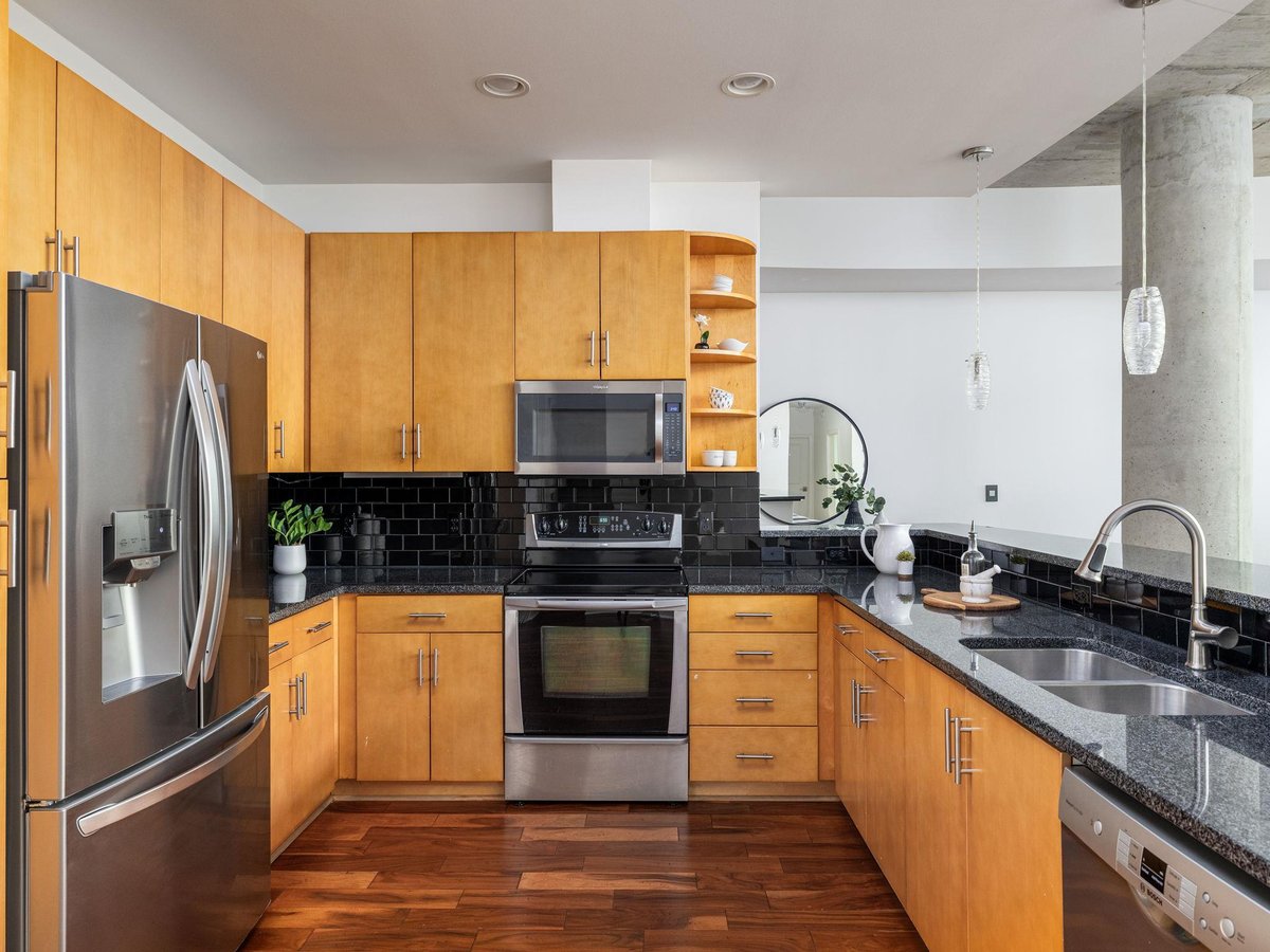 Kitchen at 360 Nueces St Unit #1612 - 2 bed 2 bath home