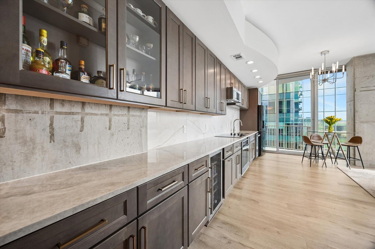 Primary bedroom at 360 Nueces St Unit #2302 - 2 bed 2 bath home