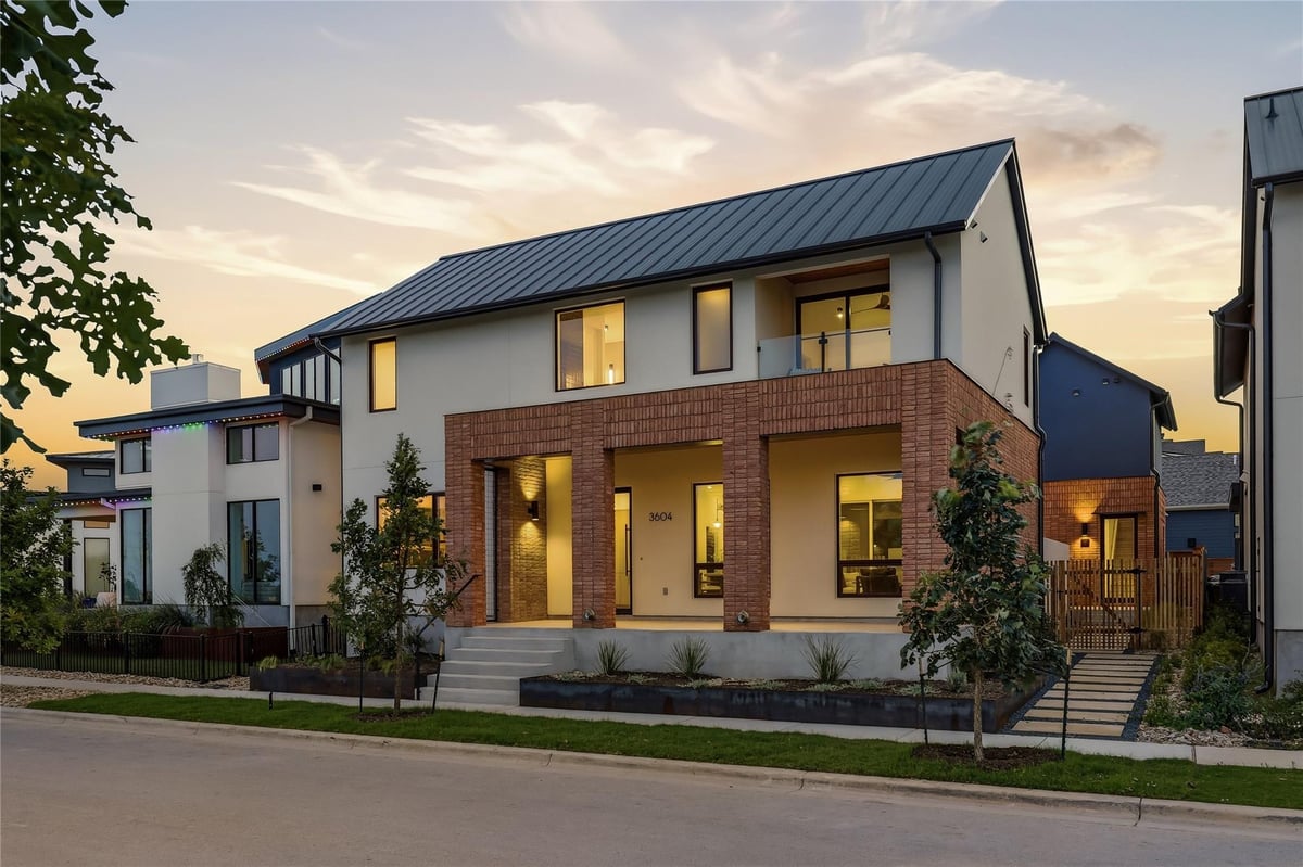 View 3604 Tom Miller ST in Mueller Sec 11 Sub 3604 Tom Miller ST - front exterior - Luxury home in Mueller Sec 11 Sub, Austin, TX