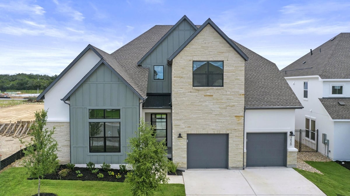 View 3620 White Rosemary RD in Wildspring - Grove Collection 3620 White Rosemary RD - front exterior - Luxury home in Wildspring - Grove Collection, Leander, TX