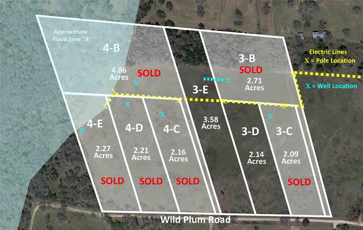 View 270 Wild Plum Rd in Wild Plum Estates 270 Wild Plum Rd - front exterior - Luxury lot in Wild Plum Estates, Lockhart, TX