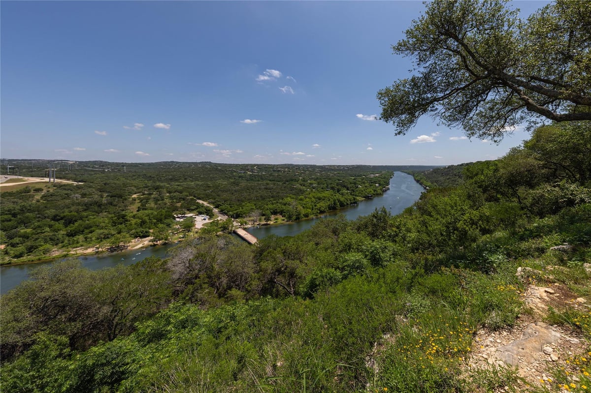 View 3703 Cloudy Ridge Rd in Windmill Bluff Estates 3703 Cloudy Ridge Rd - view with Lake Travis and Hill Country view - Luxury home in Windmill Bluff Estates, Austin, TX