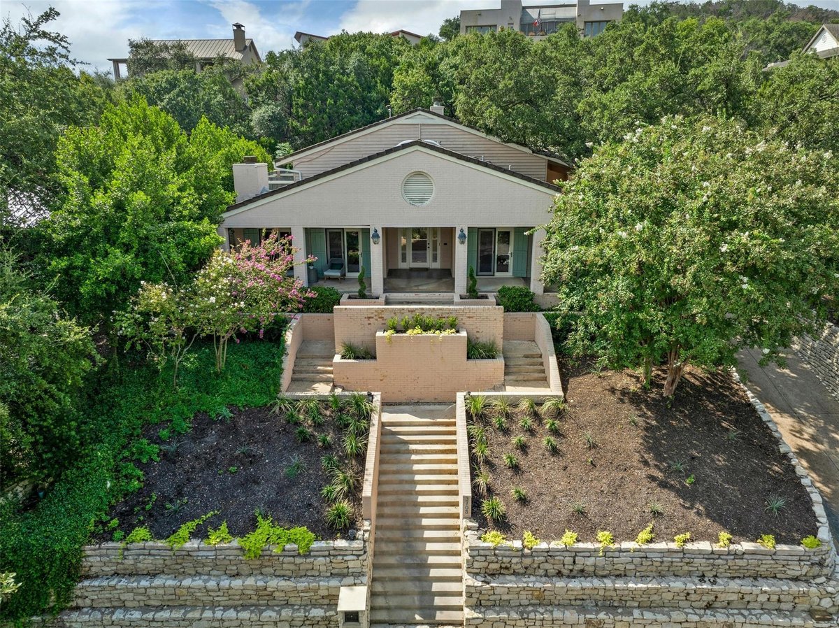 View 3708 Bonnell DR in Mount Bonnell Terrace Sec 03 3708 Bonnell DR - front exterior - Luxury home in Mount Bonnell Terrace Sec 03, Austin, TX