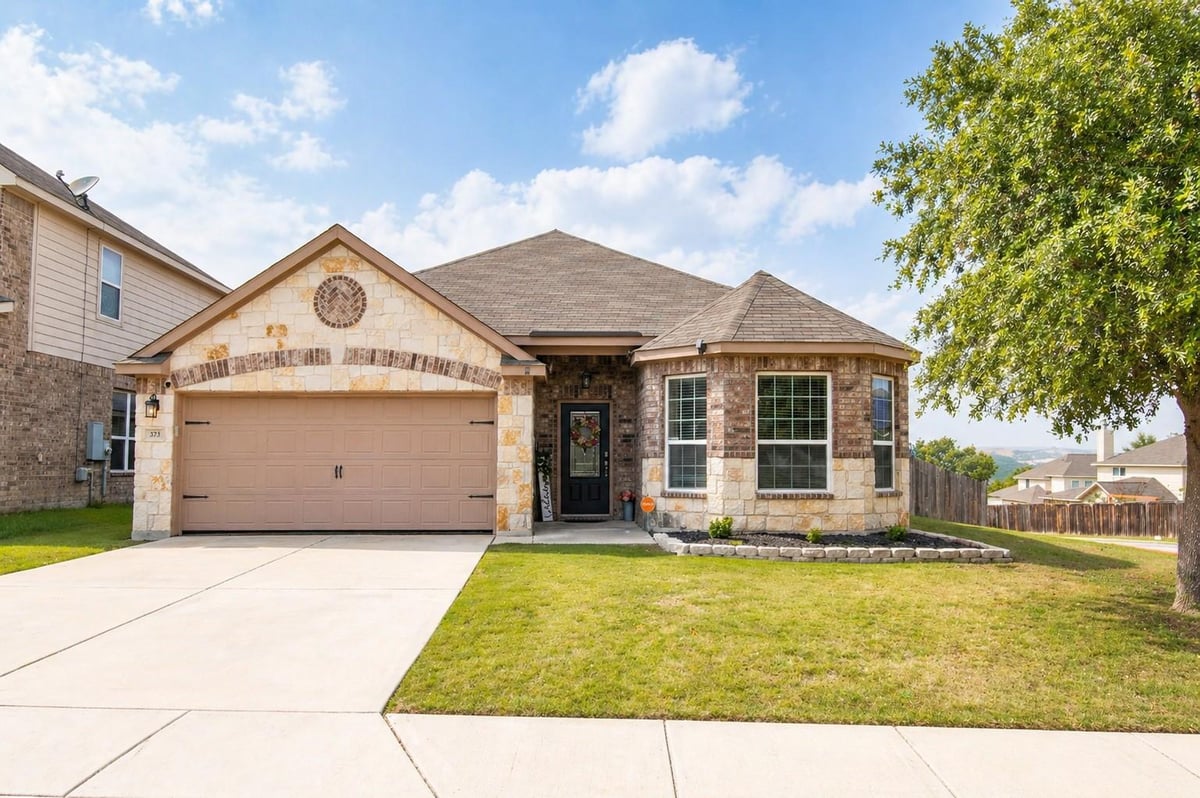 View 373 Azalea Way in Magnolia Spgs 5 373 Azalea Way - front exterior - Luxury home in Magnolia Spgs 5, New Braunfels, TX