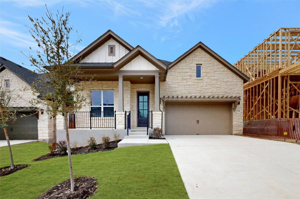 View 374 Bishop Wood Rd in Heritage 374 Bishop Wood Rd - front exterior - Luxury home in Heritage, Dripping Springs, TX