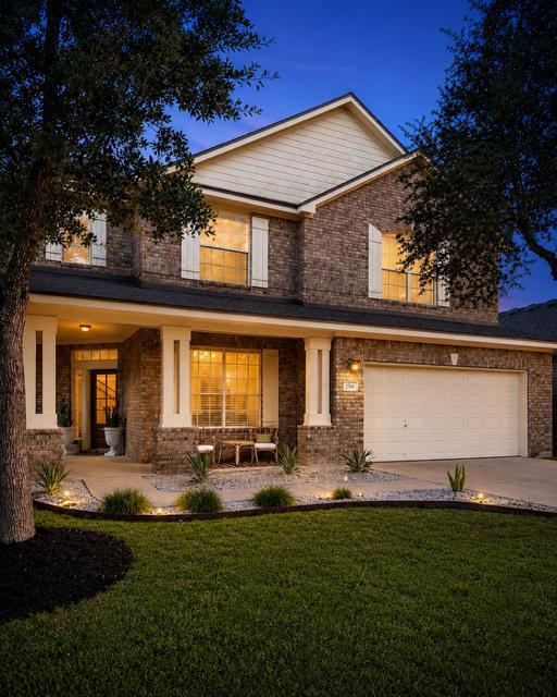 View 3769 Turetella DR in Village Mayfield Ranch Ph 01 3769 Turetella DR - front exterior - Luxury home in Village Mayfield Ranch Ph 01, Round Rock, TX