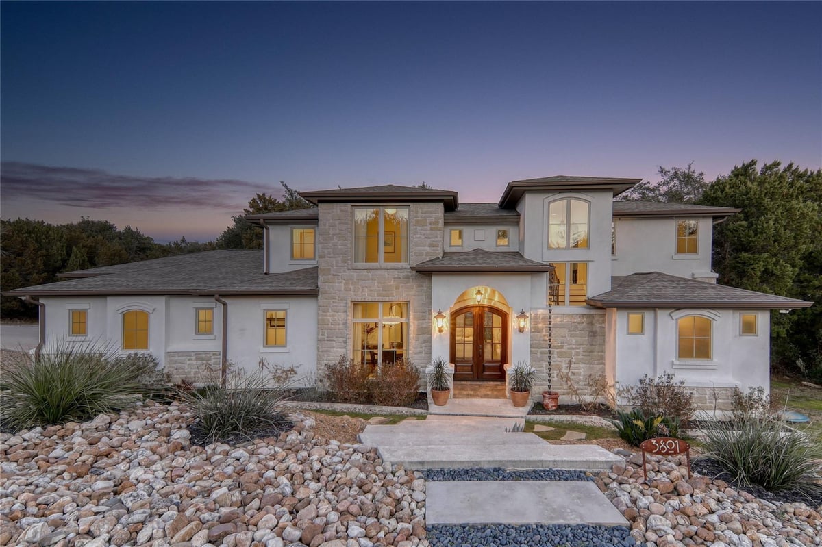 View 3801 Boone DR in Highland Lake Estates 3801 Boone DR - front exterior - Luxury home in Highland Lake Estates, Lago Vista, TX