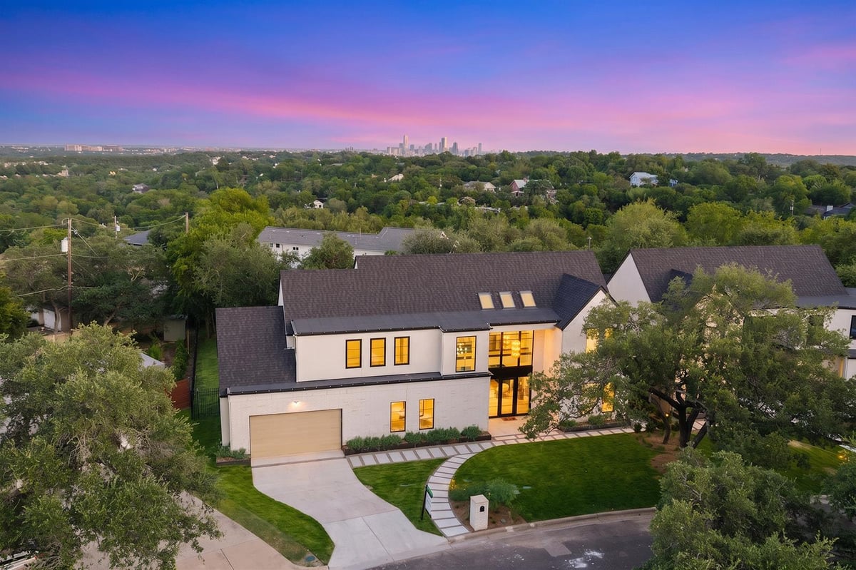 View 3805 Rockledge DR in T J Chambers 8 League Grant 3805 Rockledge DR - front exterior - Luxury home in T J Chambers 8 League Grant, Austin, TX