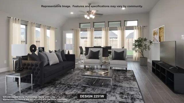 Living area at 3808 Sonesta St - 3 bed 3 bath home