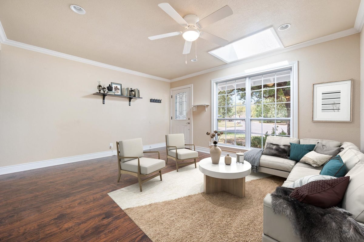 Living area at 3811 Byron Dr - 3 bed 2 bath home