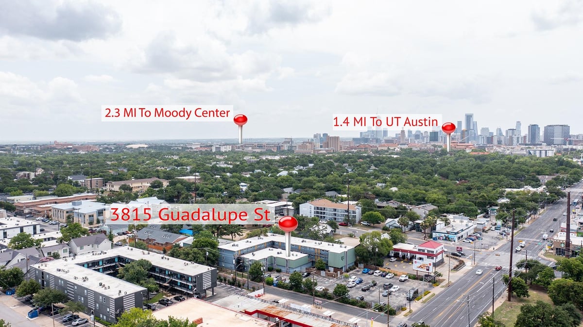 View 3815 Guadalupe St Unit #112 in Avenel At Hyde Park Condo 3815 Guadalupe St Unit #112 - front exterior - Luxury home in Avenel At Hyde Park Condo, Austin, TX