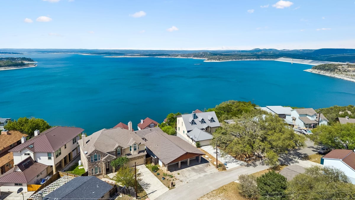 View 382 Kings Crown in Canyon Lake Village 382 Kings Crown - front exterior - Luxury home in Canyon Lake Village, Canyon Lake, TX